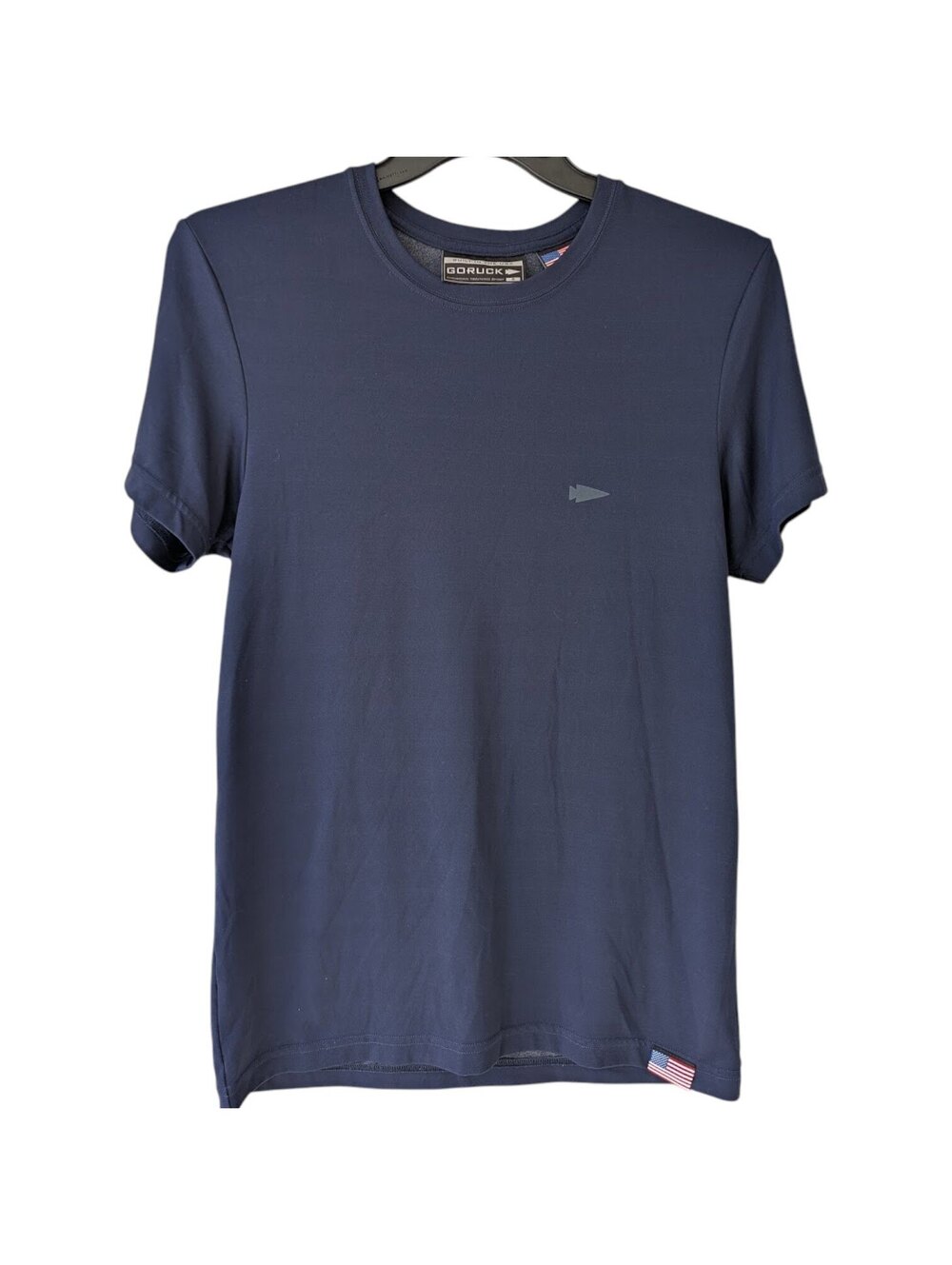 GORUCK Mens American Training T-Shirt Small Navy Blue Made in USA Gym 19x28